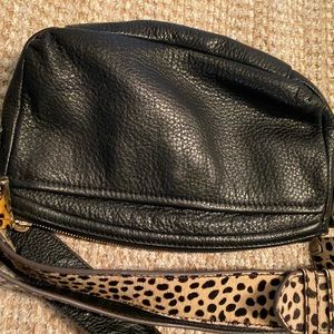Aimee Kestenberg leather black crossbody purse